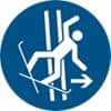 Djois Veiligheidsbord Verlaat direct het skispoor na een val Klevend, schroeven PP (Polypropeen) 10 (B) x 0,14 (H) cm