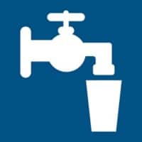 Djois Veiligheidsbord Drinkwaterpunt Klevend, schroeven PP (Polypropeen) 20 (B) x 0,14 (H) cm