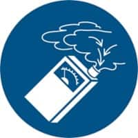 Djois Veiligheidsbord Gebruik gasmeter verplicht Zelfklevend, schroeven PP (Polypropeen) 20 x 0,14 cm 3 Stuks