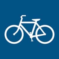 Djois Veiligheidsbord Pictogram Fiets Klevend, schroeven PP (Polypropeen) 15 x 0,14 cm 3 Stuks