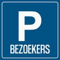 Djois Veiligheidsbord Parkeren voor bezoekers Klevend, schroeven PP (Polypropeen) 10 x 0,14 cm 3 Stuks