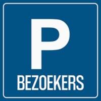 Djois Veiligheidsbord Parkeren voor bezoekers Klevend, schroeven PP (Polypropeen) 20 (B) x 0,14 (H) cm