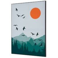 SHOWDOWN Sun and Birds Textielen Wanddecoratie Multikleur Aluminium