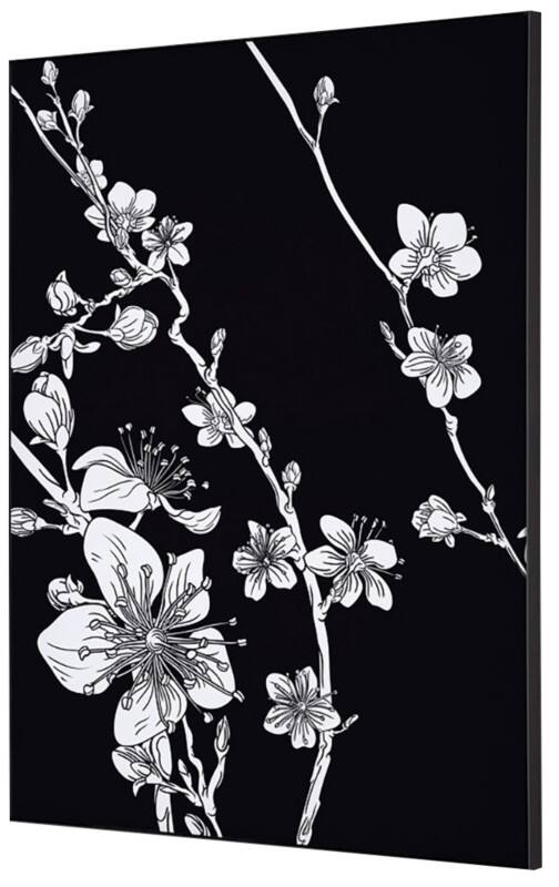 SHOWDOWN Japanese Blossom Textielen Wanddecoratie Multikleur Aluminium