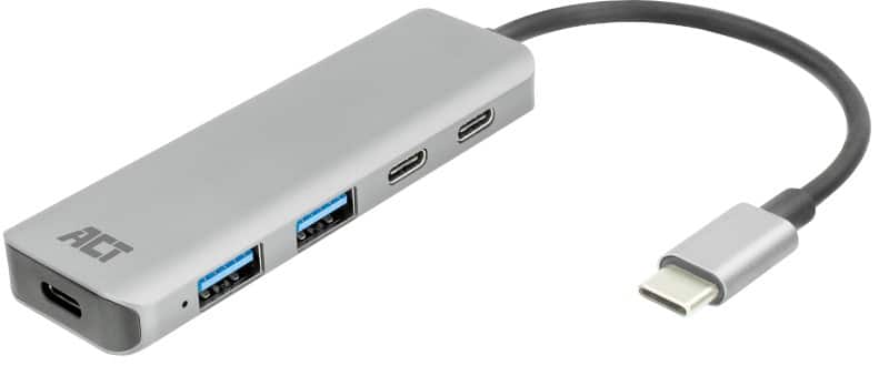 ACT USB-C-hub AC7072 4 poorten