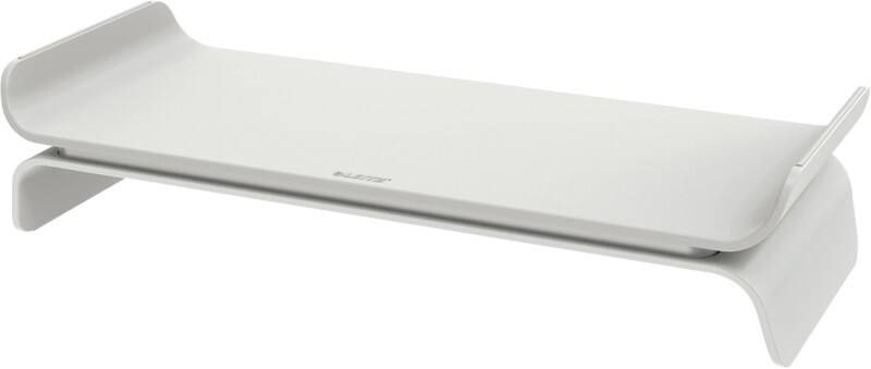 Leitz Ergo Monitorstandaard 6504 hoogteverstelbaar tot 27 inch 483 x 209 x 112 mm lichtgrijs