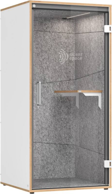 Hammerbacher Telefooncabine VTBSS1/W/5/T1 217,5 x 103,5 x 100 cm Wit