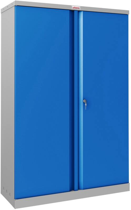 Phoenix SCL Series Draaideurkast Staal 3 Legborden 915 x 370 x 1.400 mm Blauw, grijs