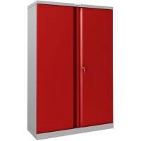 Phoenix SCL Series Draaideurkast Staal 3 Legborden 915 x 370 x 1,400 mm Grijs, rood