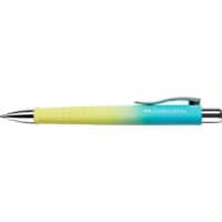 Faber-Castell Poly Ball Met drukknop Balpen Blauw 0,6 mm Extra breed Navulbaar