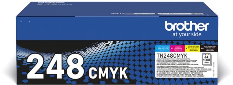 Brother TN-248VAL Origineel Tonercartridge Zwart, Cyaan, Magenta, Geel Multipak 4 Stuks