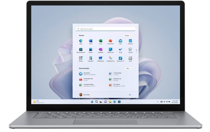 Microsoft Surface Laptop 5 RIQ-00009 Laptop 38,1 cm (15 Inch) 12e generatie Intel 4,4 GHz 16 GB 512 GB SSD 10 Core Intel Iris Xe Graphics Windows 11 Pro Platinum