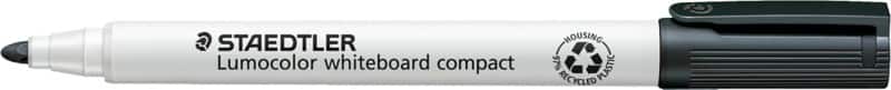STAEDTLER Lumocolor Niet-permanent Whiteboard-marker Zwart Viltstift 97% Gerecycled