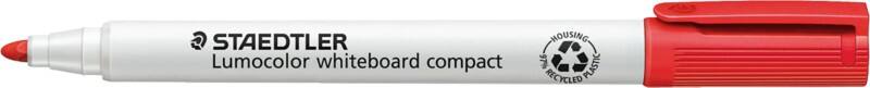 STAEDTLER Lumocolor Niet-permanent Whiteboard-marker Rood Viltstift 97% Gerecycled