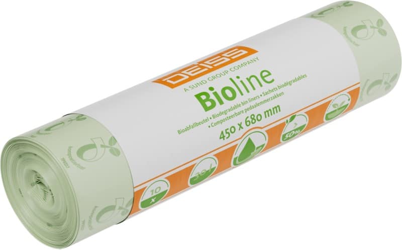 DEISS Bioline Vuilniszakken 30 l Groen 10 Stuks