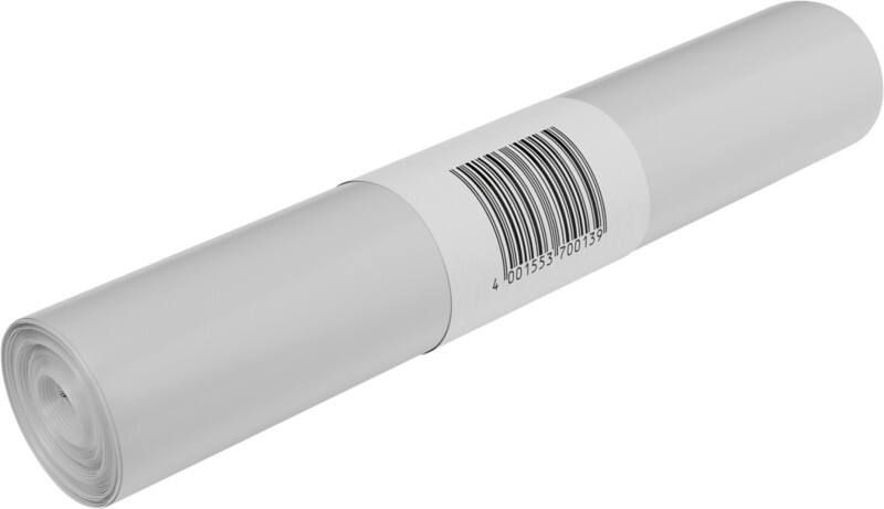 DEISS Vuilniszakken 30 l Transparant wit 20 Stuks