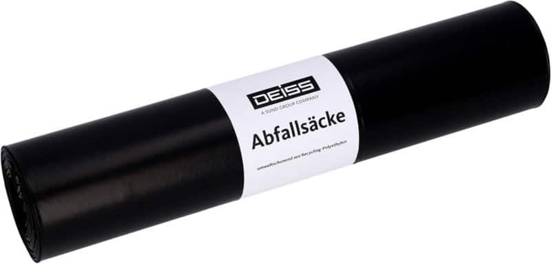 DEISS Vuilniszakken 60 l Zwart 20 Stuks