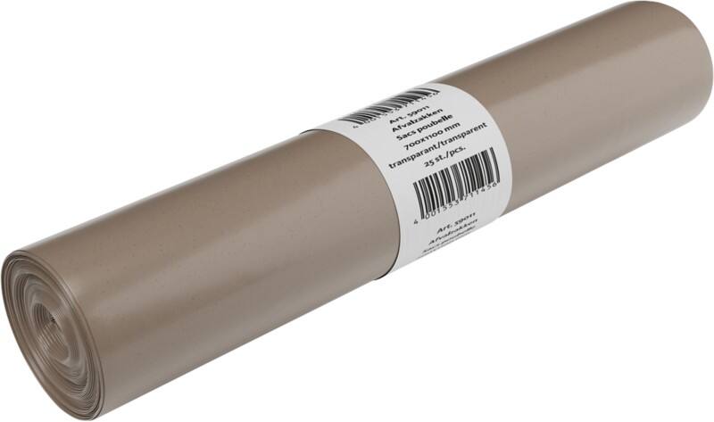 DEISS Vuilniszakken 120 l Transparant 25 Stuks