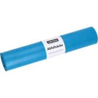 DEISS Vuilniszakken 120 l Blauw 25 Stuks
