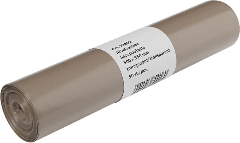 DEISS Vuilniszakken 25 l Transparant 50 Stuks