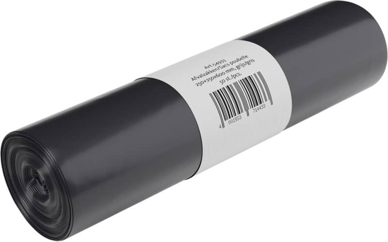 DEISS Vuilniszakken 33 l Grijs 50 Stuks