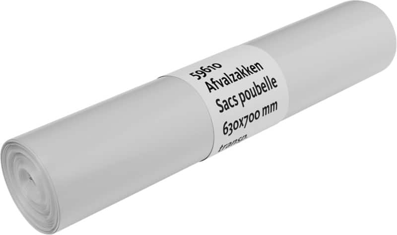 DEISS Vuilniszakken 60 l Transparant 50 Stuks