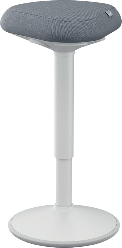 Leitz Ergo Wiebel stakruk 6545 met verstelbare comfortzitting 57 - 82 cm tot 110 kg lichtgrijs