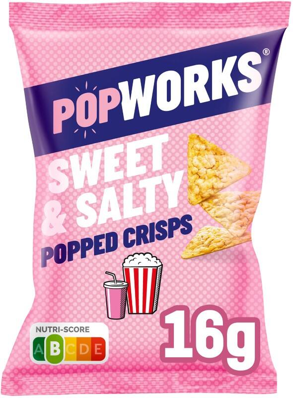 POPWORKS Sweet and Salty Chips 16 g 12 Stuks