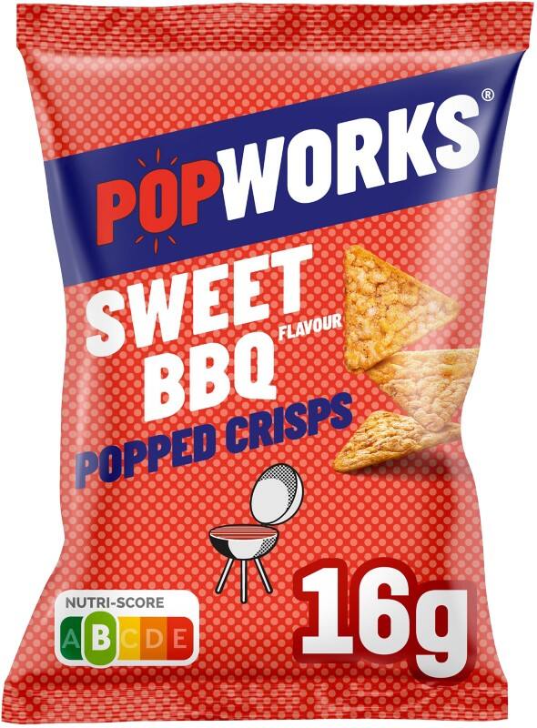 POPWORKS Sweet Barbecue Chips 16 g 12 Stuks
