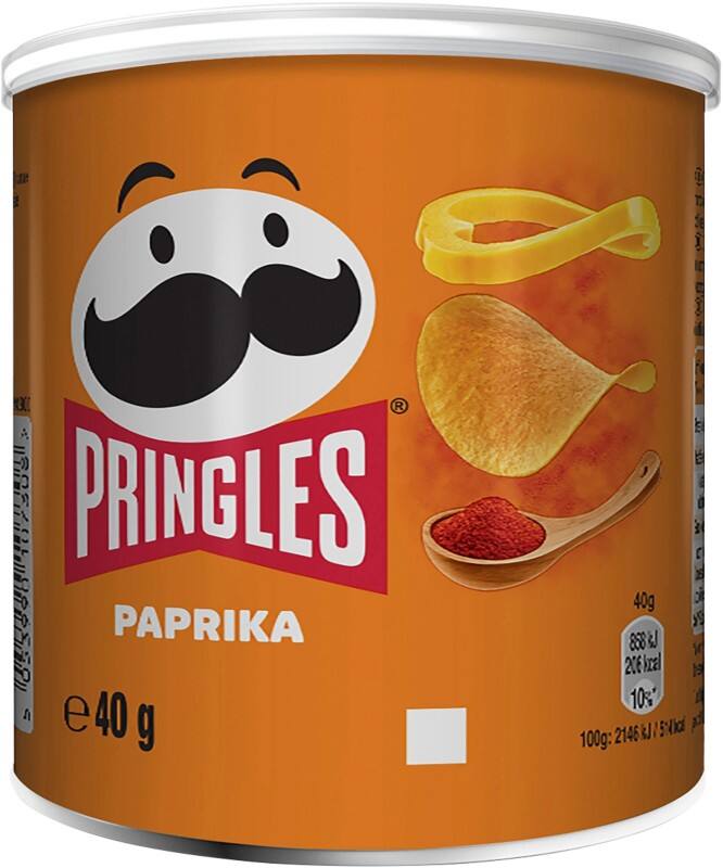 Pringles Paprika Chips 40 g 12 Stuks
