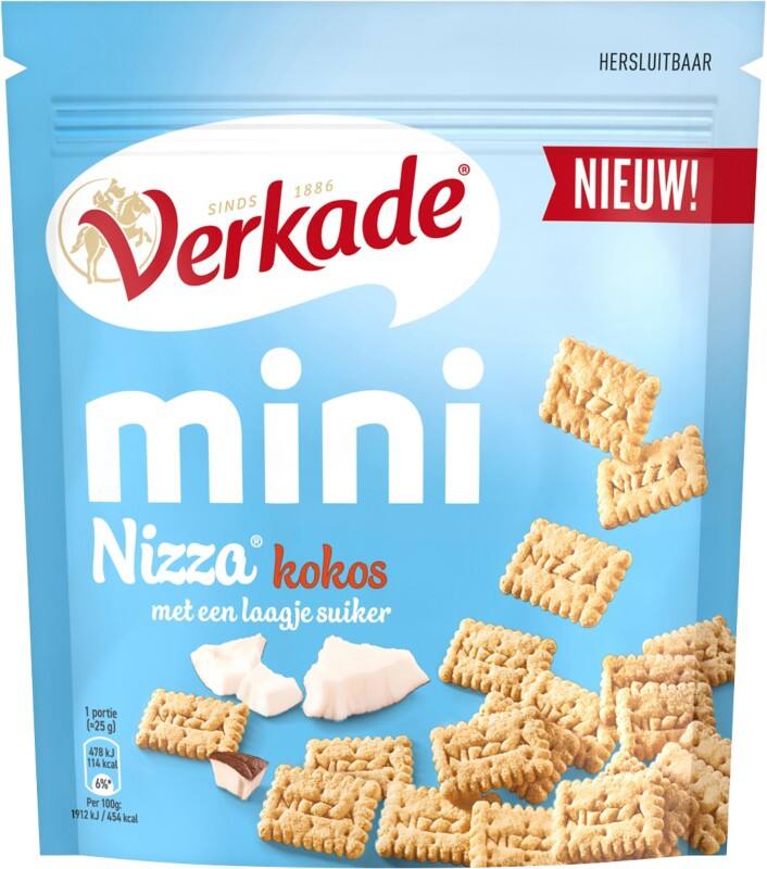 Verkade Nizza mini Kokos Koekjes 160 g