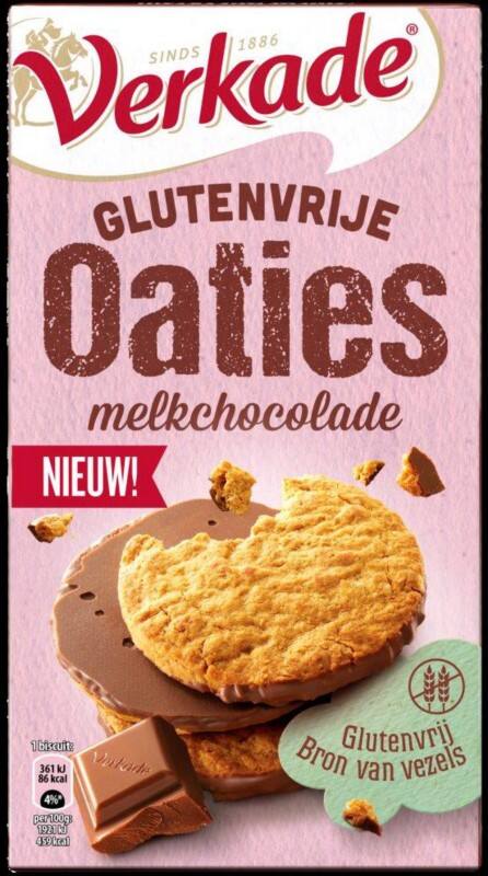 Verkade Glutenvrije Oaties Melkchocolade Koekjes 150 g