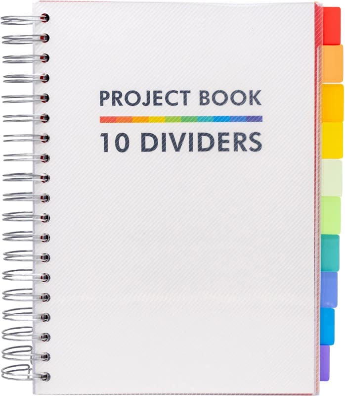 Pukka Basics Schrijfblok B5 Gelinieerd Dubbeldraads Zijgebonden Kunststof Harde rug Wit Niet geperforeerd 400 Pagina's