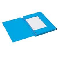 Djois dossiermap Secolor folio blauw karton 3 kleppen 35,5 x 24 cm