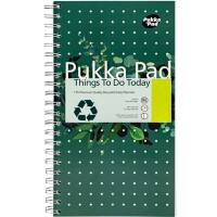Pukka Recycled Notitieblok 152 x 280 mm Dubbeldraads Harde rug Groen Niet geperforeerd 9766-REC Pak van 3