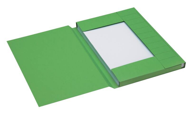 Djois dossiermap Secolor folio groen karton 3 kleppen 34,8 x 24 cm