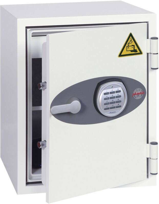 Phoenix Battery Fighter Veiligheidskluis Elektronisch slot 63 L BS0441E Wit