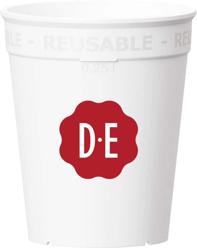 Douwe Egberts Hard Bekers en deksels PP (Polypropeen) 250 ml Wit, zwart 250 mm 5 Stuks