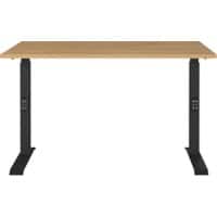 GERMANIA AGENDA In hoogte verstelbaar Bureau Eiken 1.200 (B) x 800 (D) x 910 (H) mm