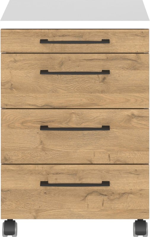 GERMANIA PROFI 2.0 Mobiel ladeblok 4 Lades 420 x 490 x 610 mm Eiken