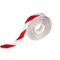 DURABLE Vloermarkeringstape Rood, wit 50 mm (B) x 30 m (L) PVC (Polyvinylchloride)   