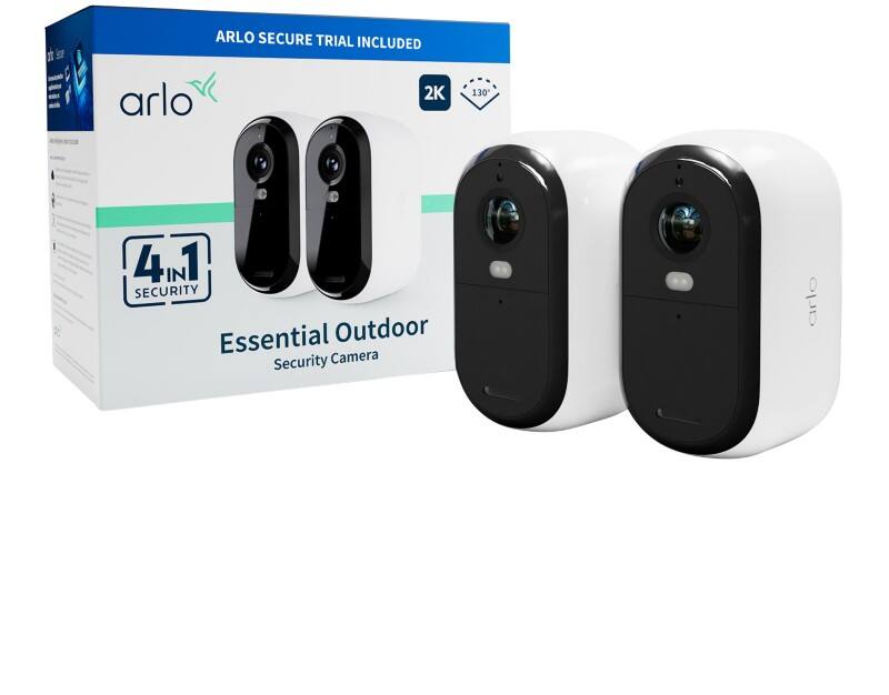 arlo Beveiligingscamera 2560 x 1440 pixel Batterij VMC3250-100EUS Zwart