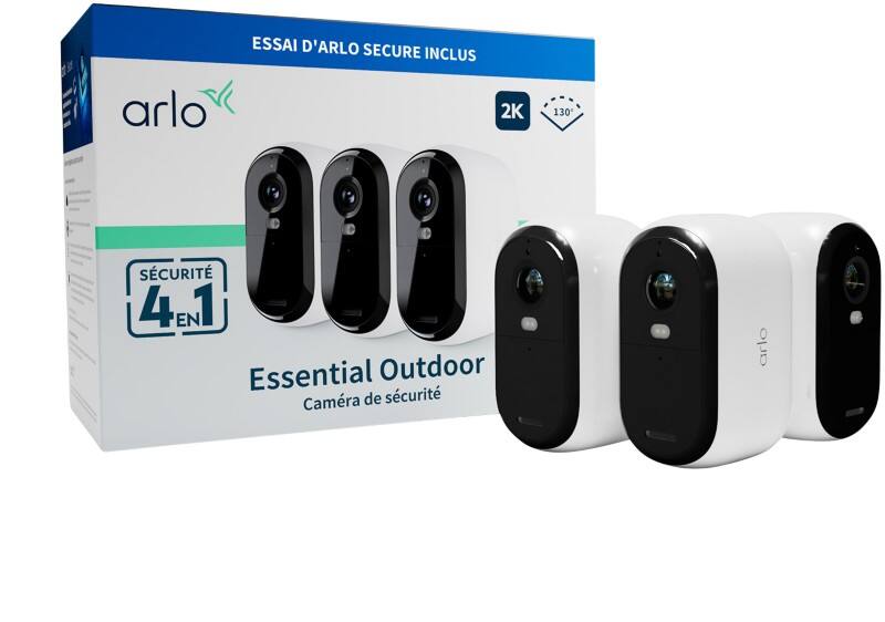 arlo Beveiligingscamera 2560 x 1440 pixel Batterij VMC3350-100EUS Zwart