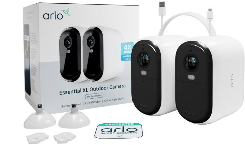 arlo Beveiligingscamera 1920 x 1080 pixel Batterij VMC2252-100EUS Wit