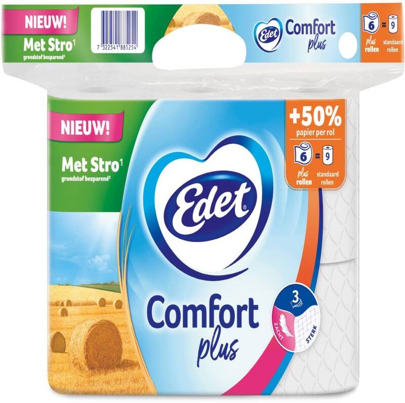 Edet Comfort Plus Toiletpapier 28885278 6 Rollen