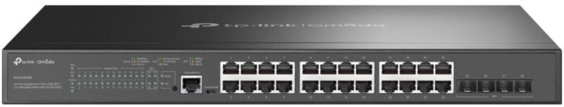 TP-LINK Omada 24-Poorten Gigabit en 4-Poorten 10GE SFP+ L2+ Managed Schakelaar met 24-Port PoE+