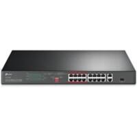 TP-LINK 16-Poorten 10/100 Mbps + 2-Poorten Gigabit Rackmount PoE Schakelaar met 16-Poorten PoE+