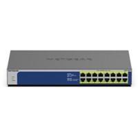 NETGEAR GS516PP Schakelaar Unmanaged Gigabit Ethernet (10/100/1000) Power over Ethernet (PoE) Blauw, grijs