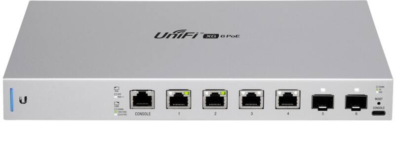 Ubiquiti UniFi US-XG-6POE Netwerk Schakelaar Managed 10G Ethernet (100/1000/10000) Power over Ethernet (PoE) 1U Grijs