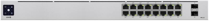 Ubiquiti UniFi 16-Poorten Schakelaar PoE Managed L2/L3 Gigabit Ethernet (10/100/1000) Power over Ethernet (PoE) 1U Zilver